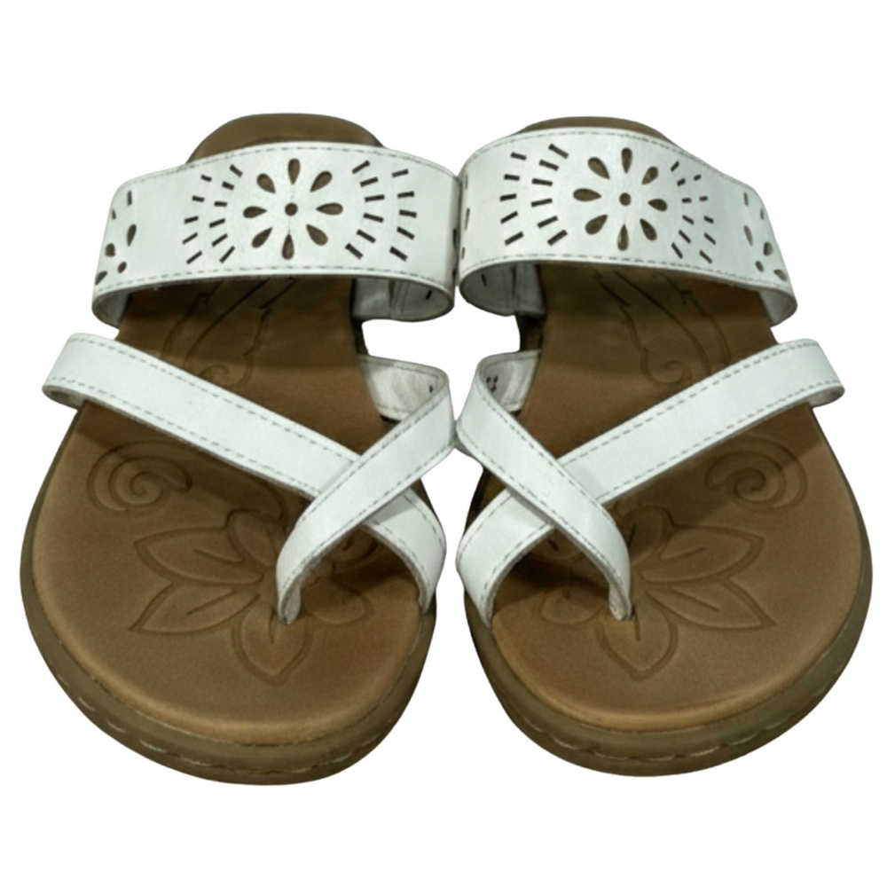 Born Concept White Floral Women's Sandals